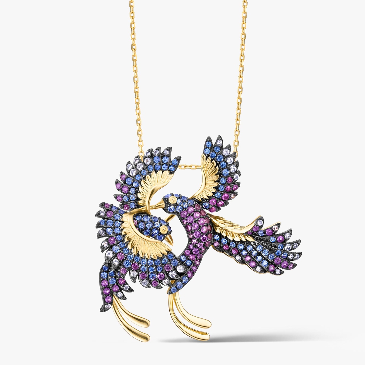 Prelude Paradise Birds ezüst bross