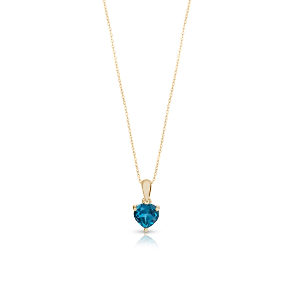 Aranymedál London Blue topázzal