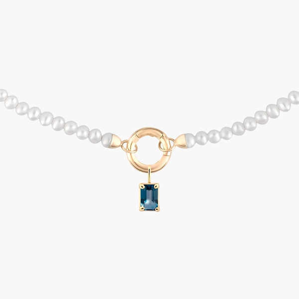 Arany medál London Blue topázzal