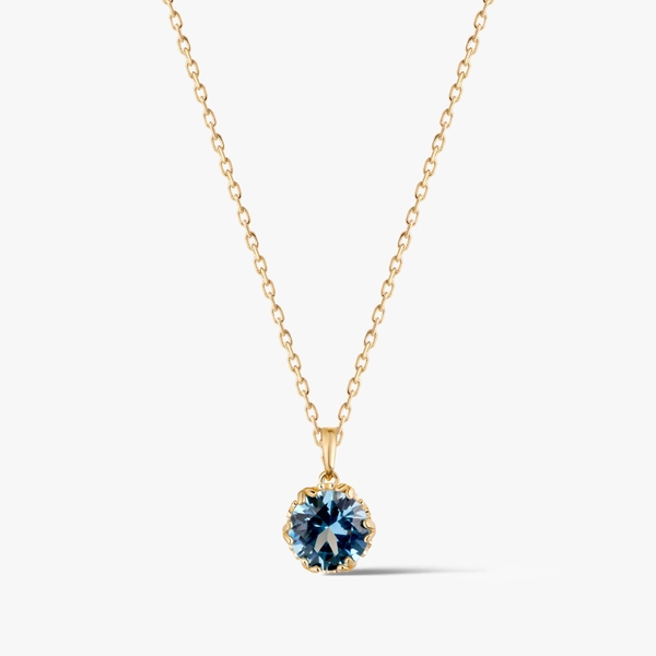 Arany medál kék cirkóniával