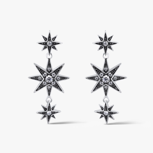 Royal Star ezüst fülbevaló