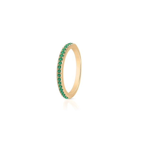 Aranyozott ezüstgyűrű Swarovski kristályokkal