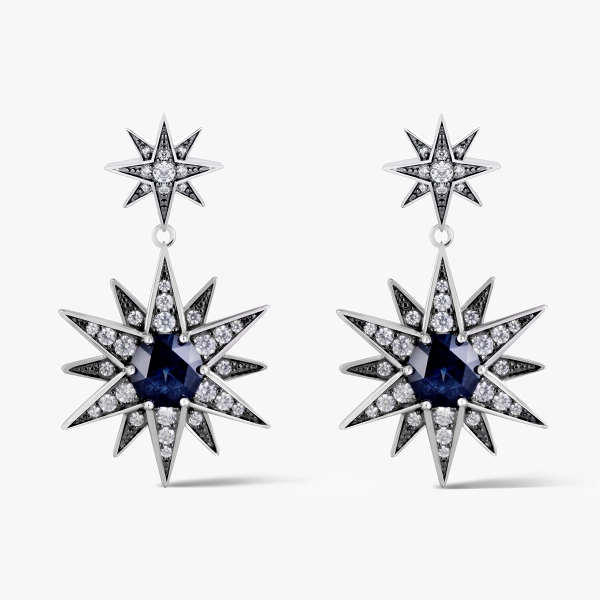 Royal Star ezüst fülbevaló