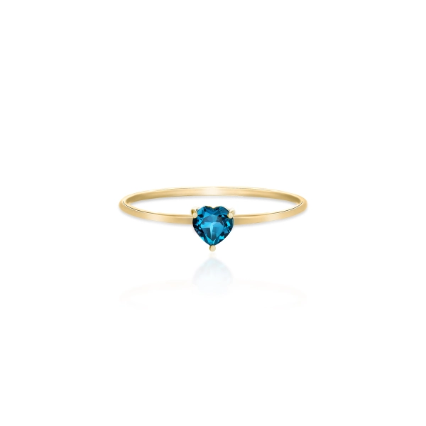 Aranygyűrű London Blue topázzal