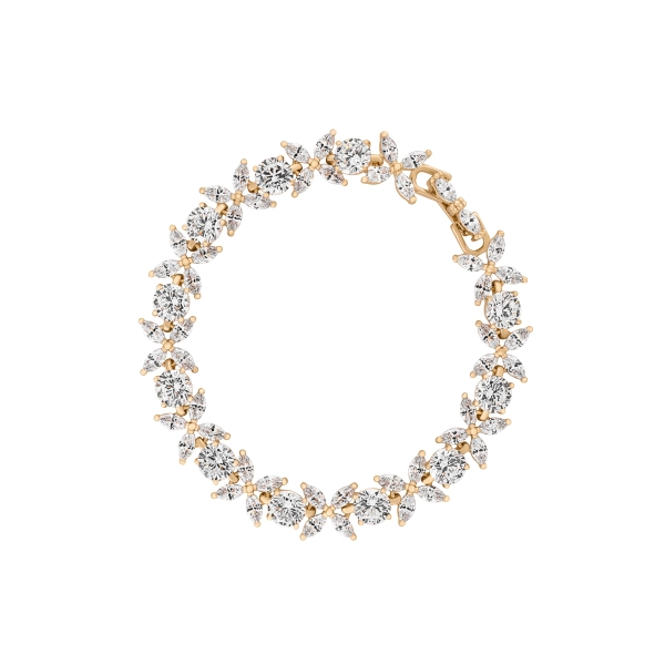 Sárgaréz karkötő cirkóniával