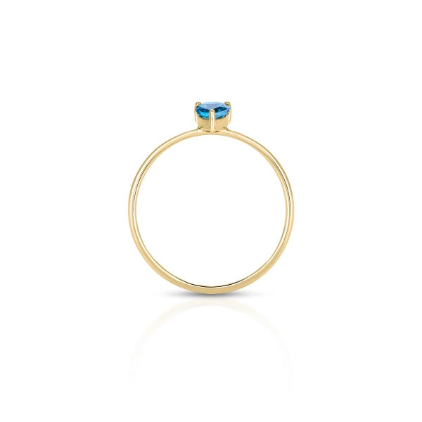 Aranygyűrű London Blue topázzal