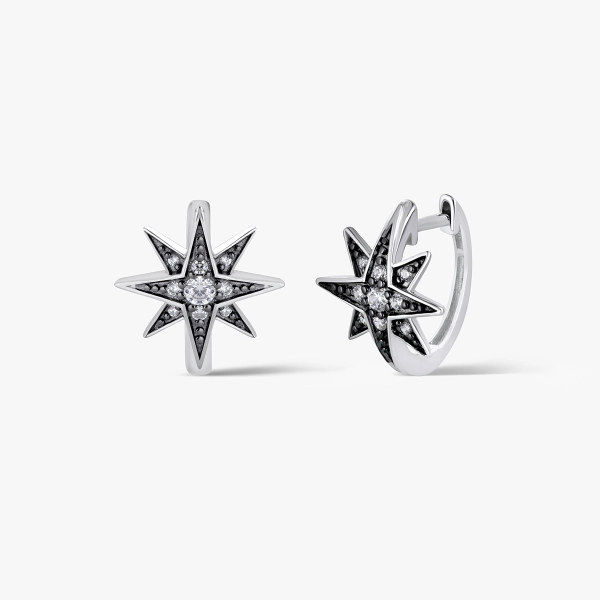 Royal Star ezüst fülbevaló