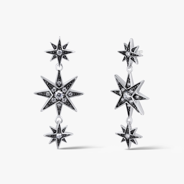 Royal Star ezüst fülbevaló