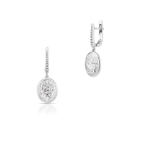 Mesés ezüst fülbevaló