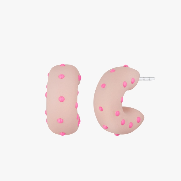 Picky Pica Pink Dots fülbevaló