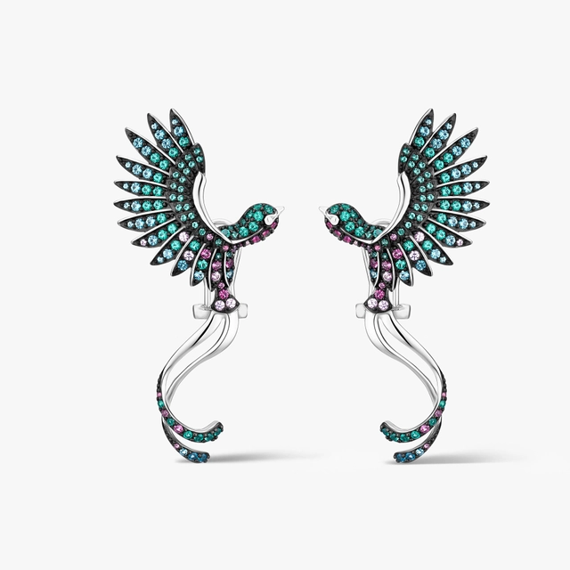 Prelude Paradise Birds ezüst fülbevaló