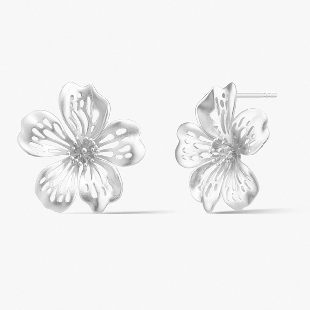 Flowers Cseresznyevirág ezüst fülbevaló