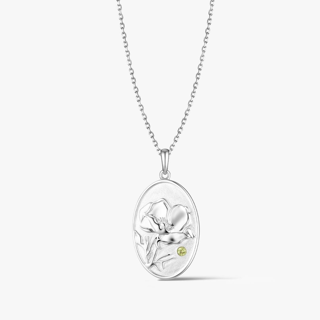 Flowers ezüstmedallion