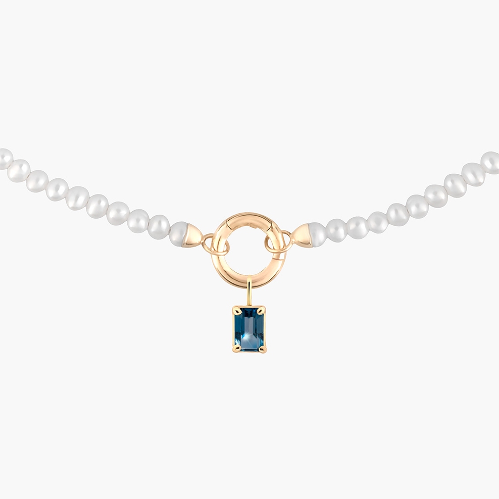 Arany medál London Blue topázzal